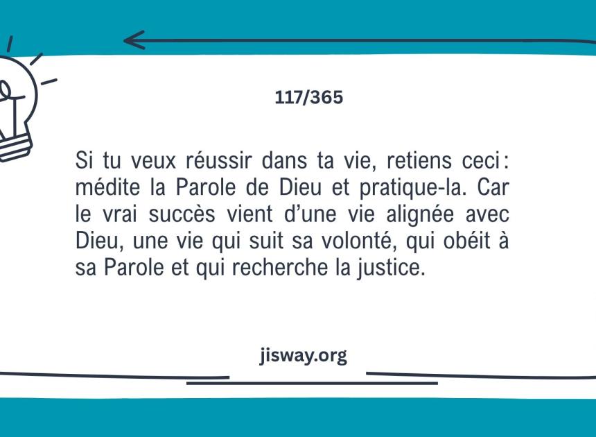 La Parole vécue produit le succès véritable.