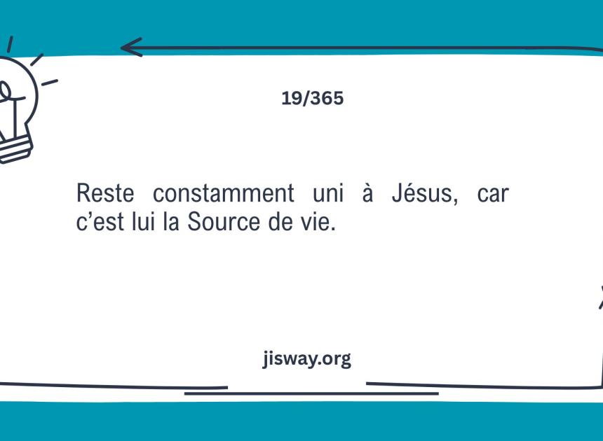 Jésus, Source de vie.