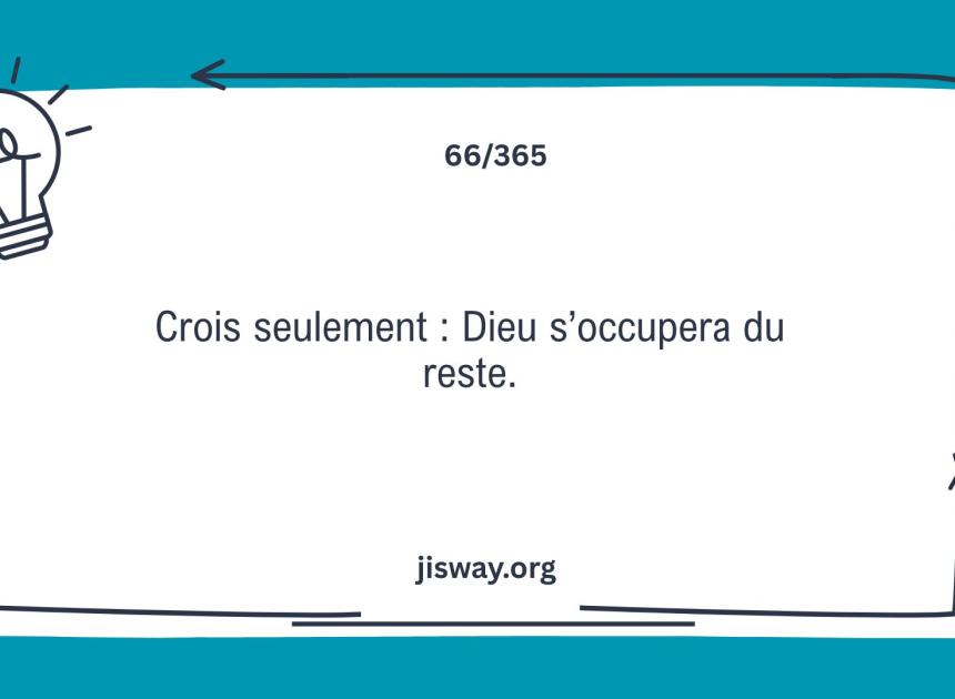 Rien n’est impossible à Dieu.