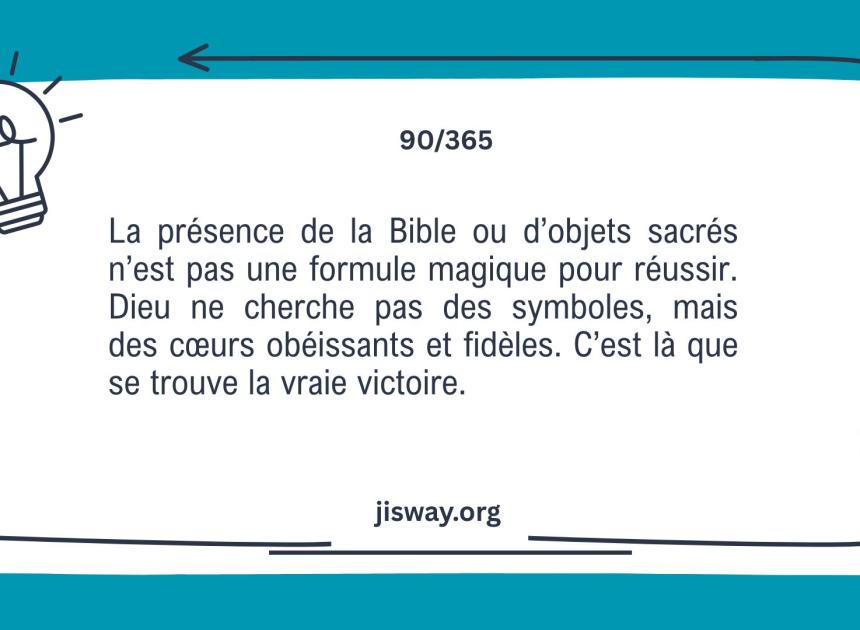 Obéissance et fidélité : source de victoire.