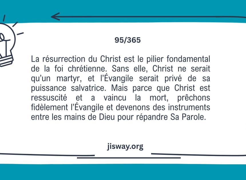 Sans la résurrection, la foi est vaine.