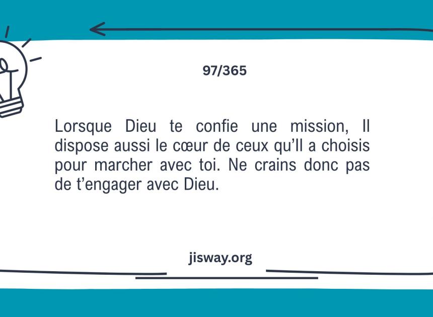 Avec Dieu, jamais seul dans l’appel.